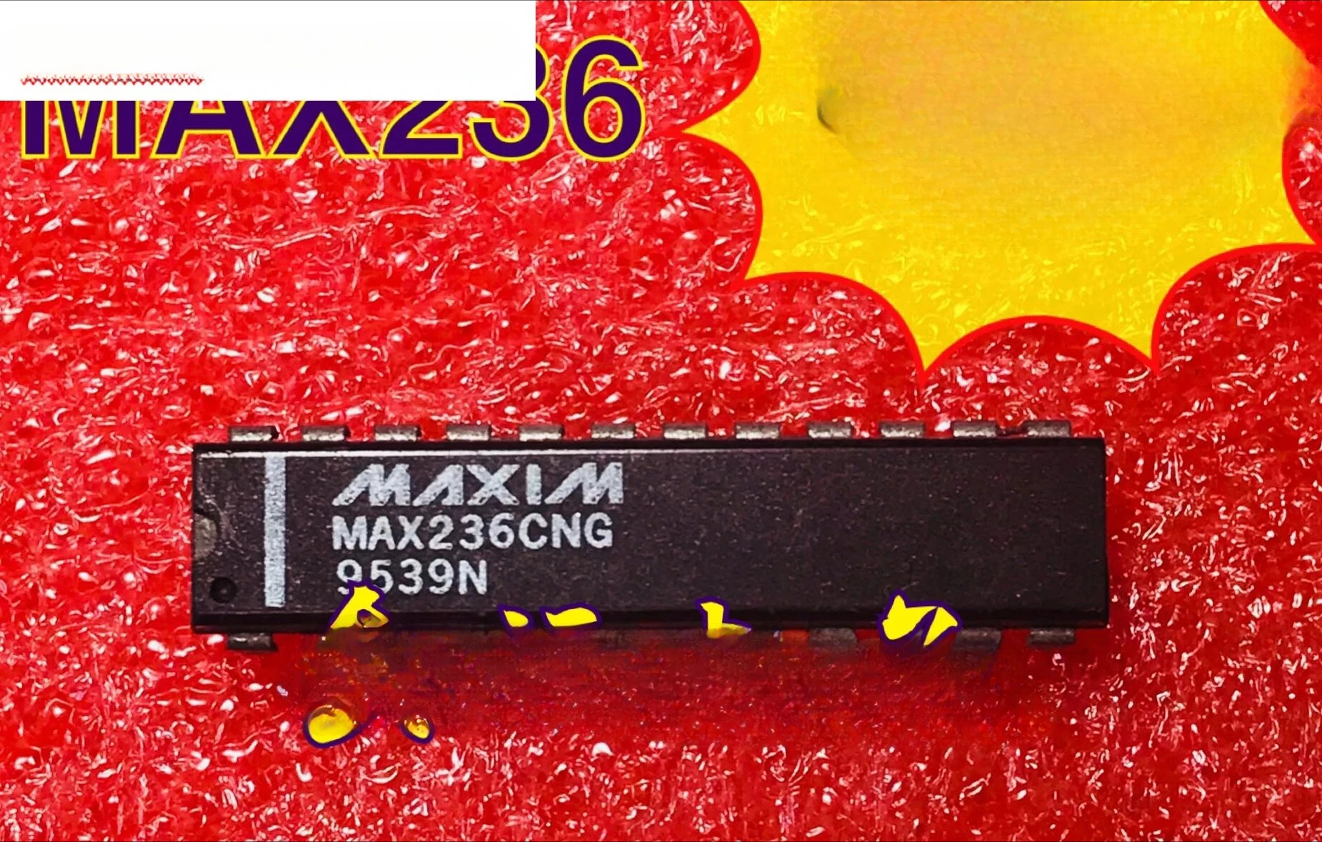 10PCS MAX236CNG 듀얼 인라DIP24