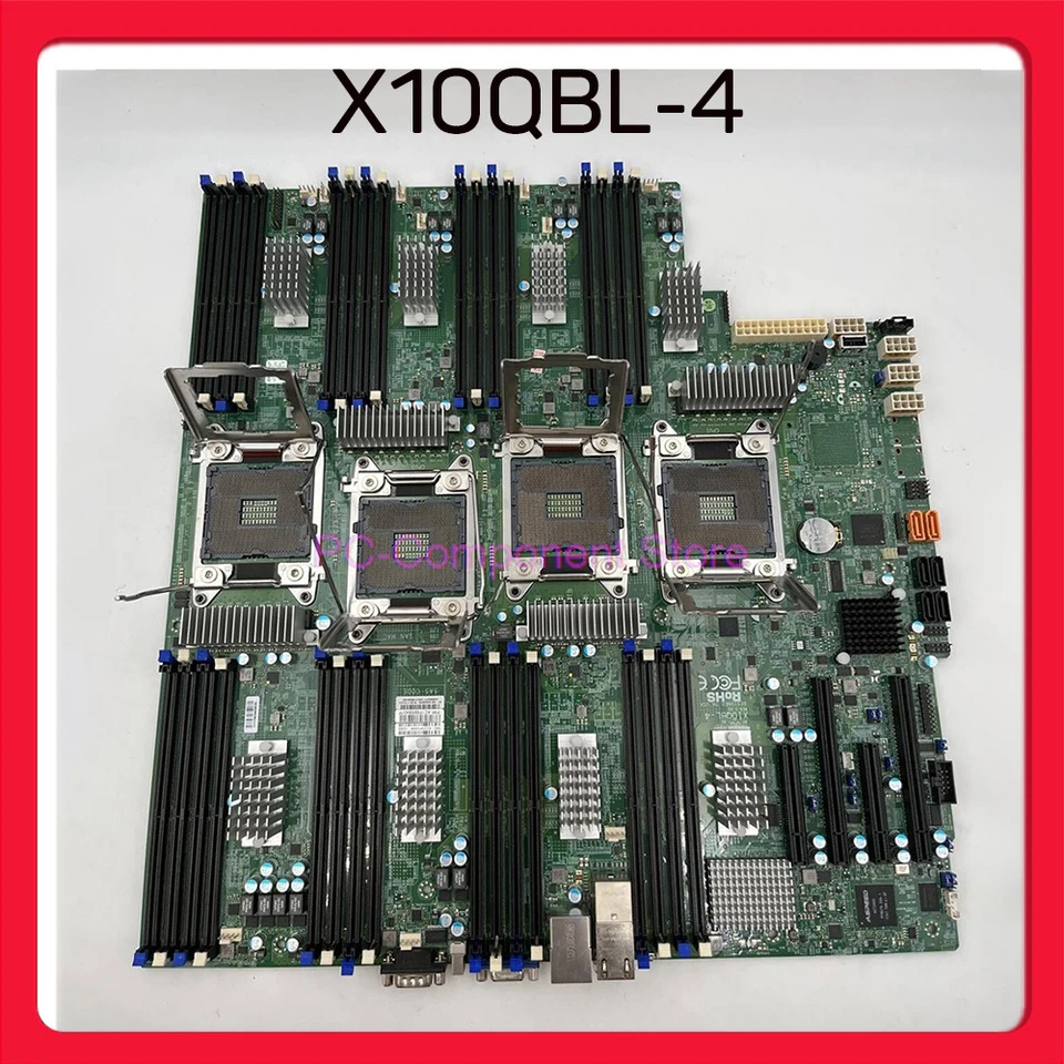 Supermicro 서버 쿼드 소켓 R3LGA2011 DDR4 마더보드 E7-4800 V3 GbE LAN 포트 X10QBL-4용