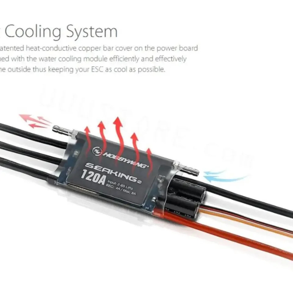 Hobbywing Saeking Pro 방수 브러시리스 속도 컨트롤러 ESC RC 보트 SeaKing-120A 프로 프로페셔널 에디션 120A