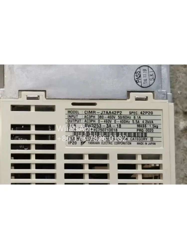 CIMR-J7AA42P2 리퍼 J7 시리즈 인버터 400V 3PHASE 2.2kW 기능 OK