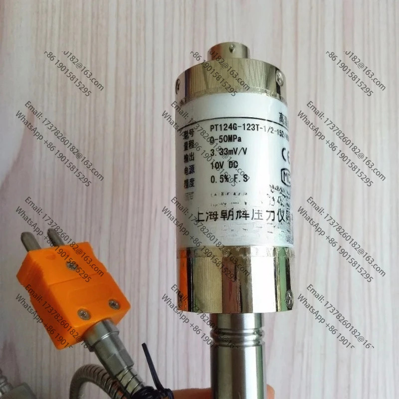 ZHYQ PT124G 123T 용융 압력 트랜스듀서 6핀 50Mpa 출력 3.3V/V 온도 표시기 N60N50N10 포함