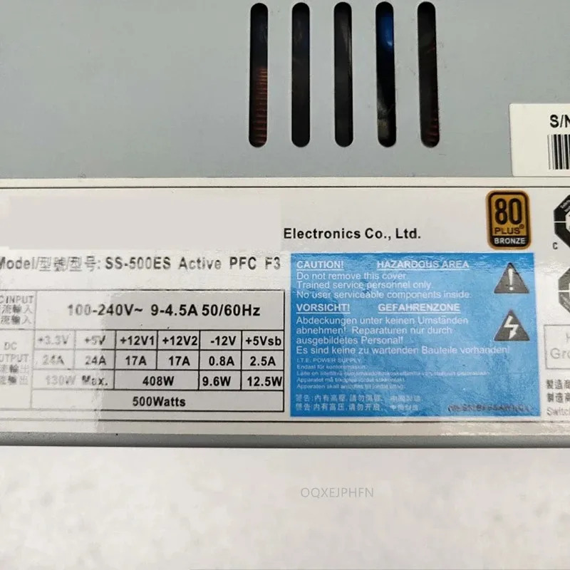 오리지널 전원공급장치 SEASONIC 500W SS-500ES SSP-500ES2