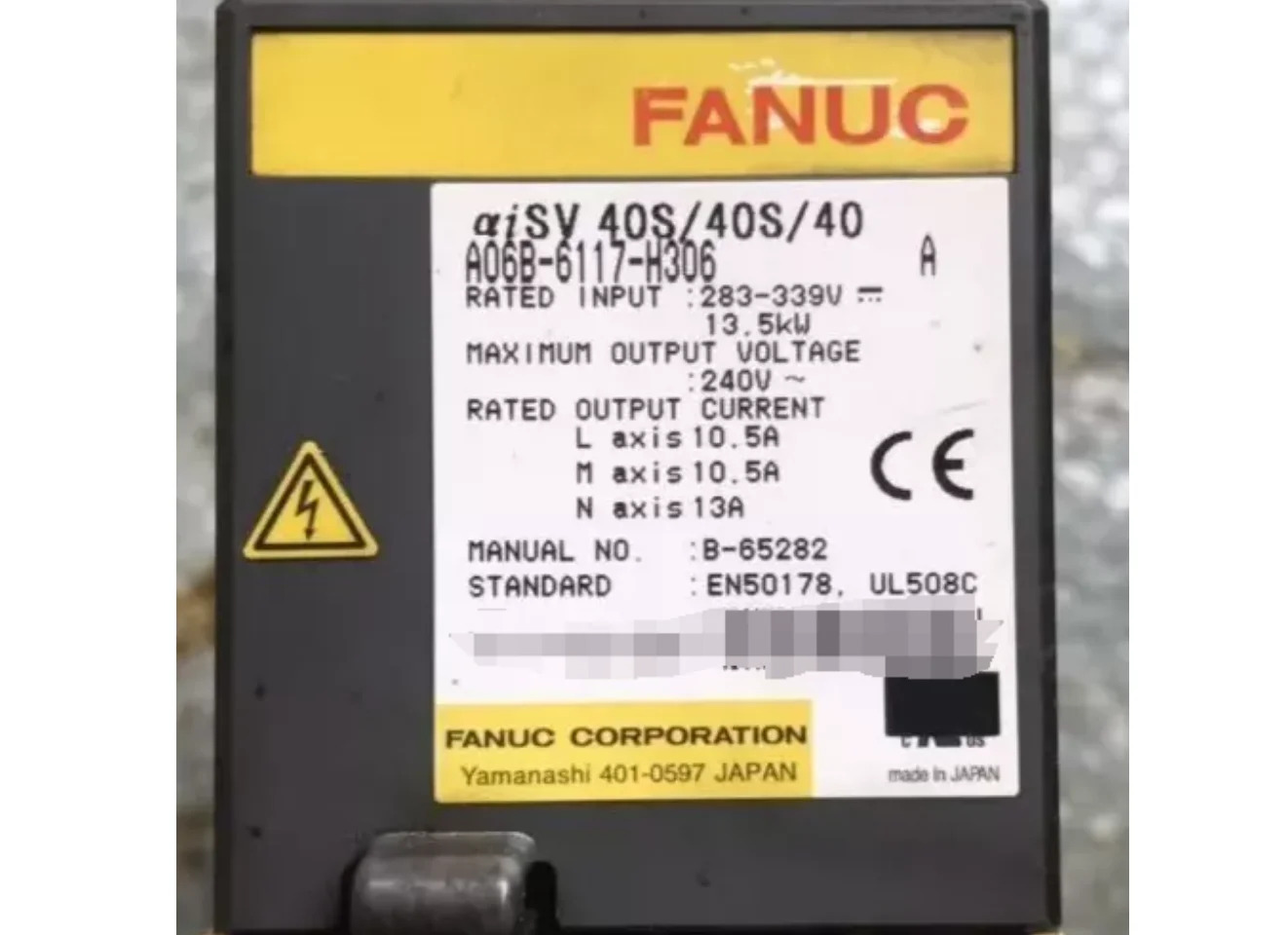 A06B-6117-H306 Fanuc 서보 드라이브 모듈 리퍼 OK A06B 6117 H306