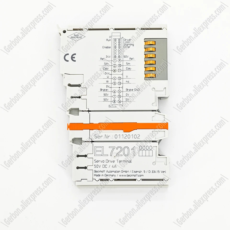 Beckhoff EL7201 이더캣 터미널 1 채널 모션 인터페이스 서보모터 48 V DC 2.8 A 리졸버 신