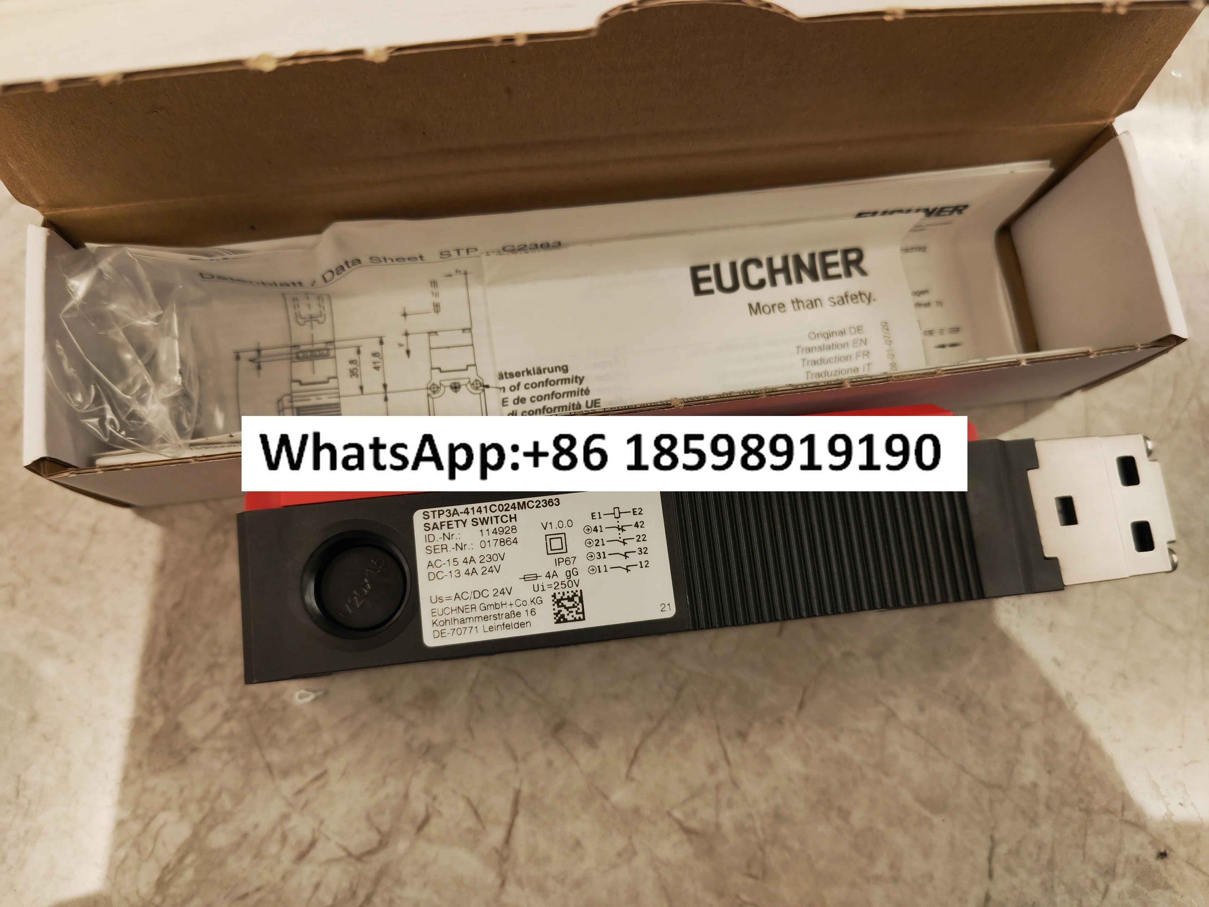 안전 스위치 STP3A-4141C024MC2363 STP3A-537C024MC2363