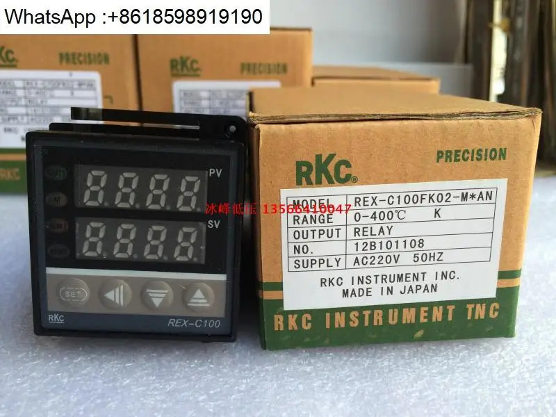 물리적 화학적 REX-C100 FK02-M x 지능형 온도 컨트롤러 K 릴레이 출력