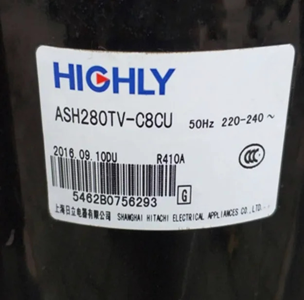 고도로 압축기 ASH275CV-C8LU ASH272UV-C8DU ASH280TV-C8CU ASH286UV-C8DU