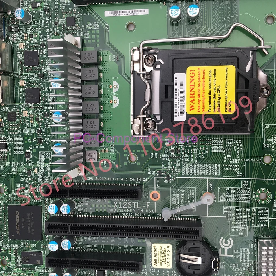 Supermicro 서버 마더보드LGA-1200 지지대 E-2300 프로세서세대 펜티엄 프로세서 X12STL-F
