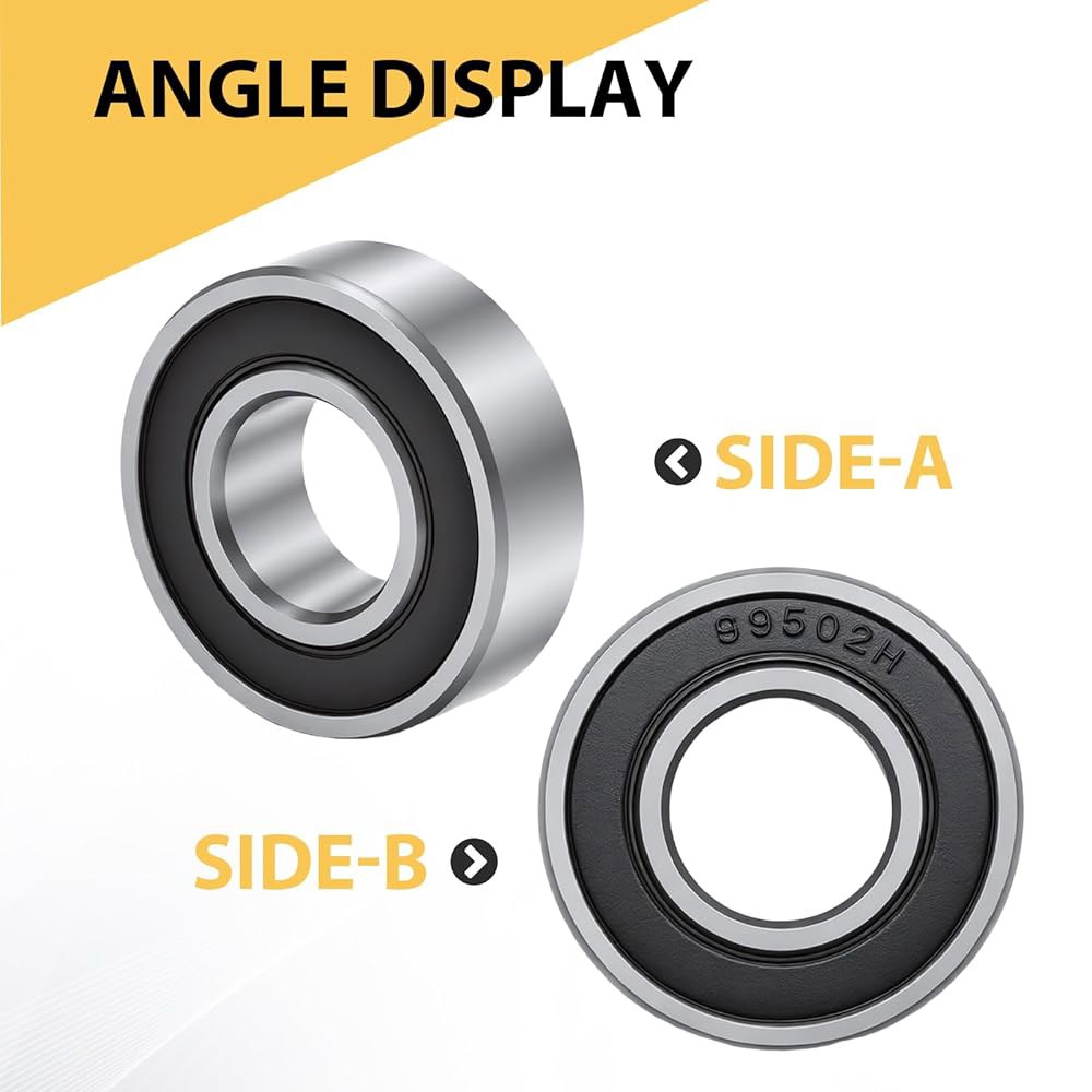 MDEOOSKY 99502H-2RS 잔디깎이 스핀들 고 카트 종류의 0.433인치) 0.1cm(5/8 1-3/8 딥 베어링 10개, 4.5 1.6 장비에 그루브 밀봉 모든 볼 x - 상세 이미지 3