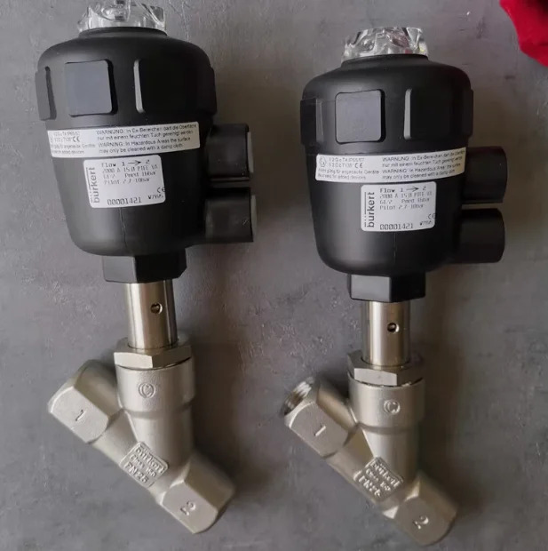 Burkert 스테인레스 스틸 앵글 시트 밸브 온-오프 00001402  DN65 00001135 DN15 00001446 DN25 00001138 DN32 00001392