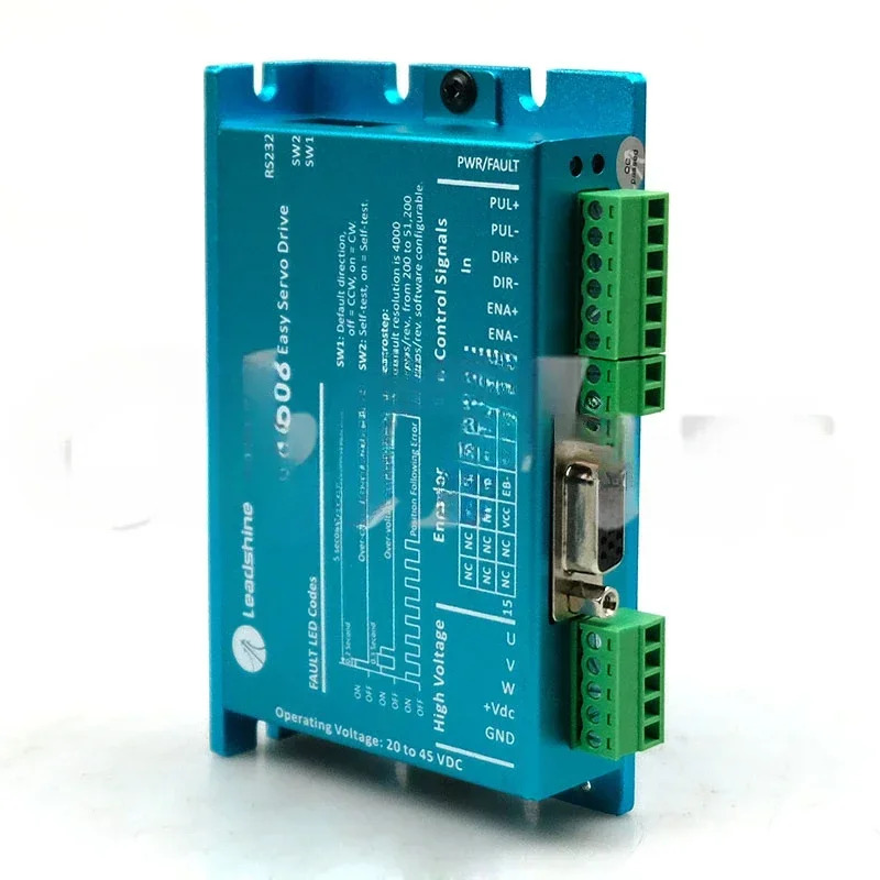 Freeshipping Easy 서보 드라이브 ES-D508 CNC DSP 루프 스테퍼 8A 20-50VDC
