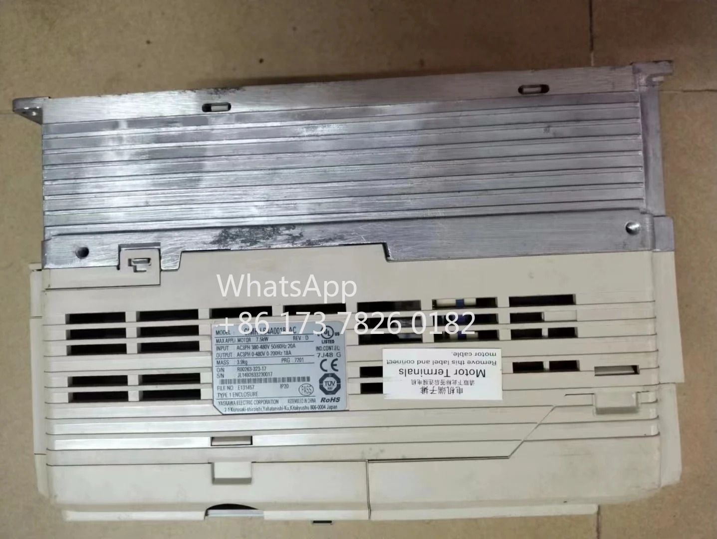 CIMR-LB4A0018FAC 리퍼 L1000A 시리즈 인버터 7.5kW 기능 OK