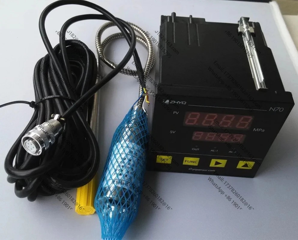 ZHYQ PT124G121 플라스틱 압출기용융 고온 압력센서 5 핀 표시기 N70/N80/N90 220VAC 출력 2 mV/V