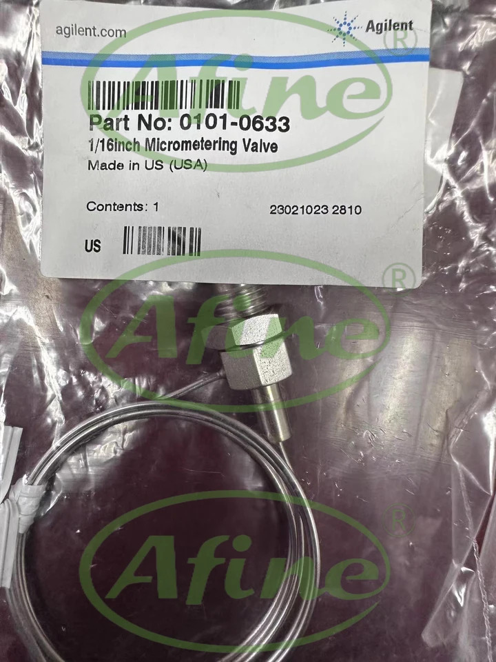 AFINE Agilent 0101-0633 마이크로미터링 니들 밸브 유량 밸런싱 2-175 mL/분