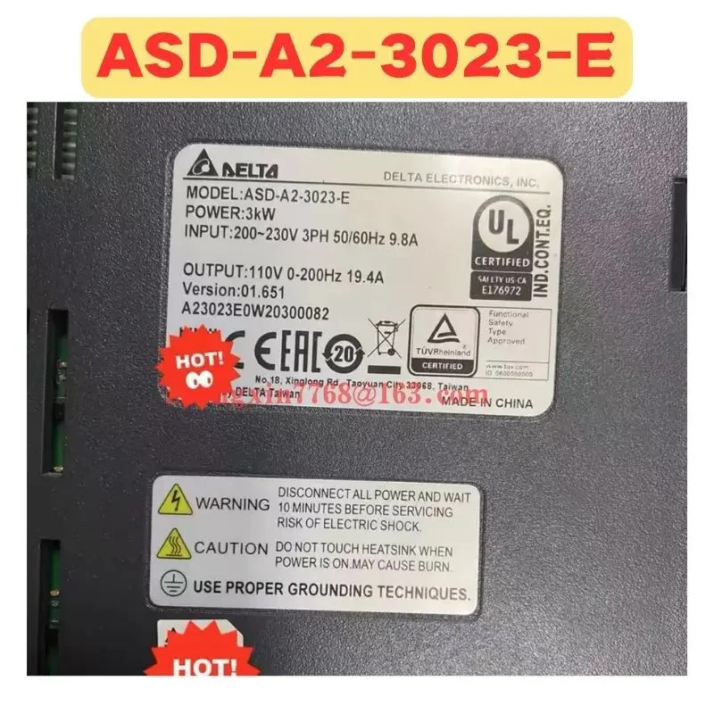 리퍼 서보 드라이브 ASD-A2-3023-E ASD A2 3023 E 정상 기능 완료