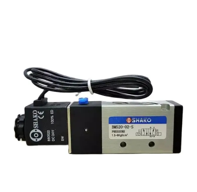 SHAKO 솔레노이드 밸브 BM520-02-S AC220V AC110V AC36V AC42V DC24V DC12V BM520-04-S BM520-03-S AC110 12V