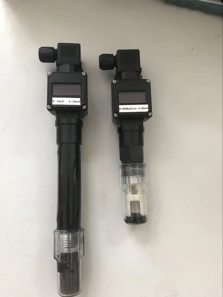 디지털 물 분석기 pH c do 염소 온도 센서 전극 프로브 4-20ma RS485
