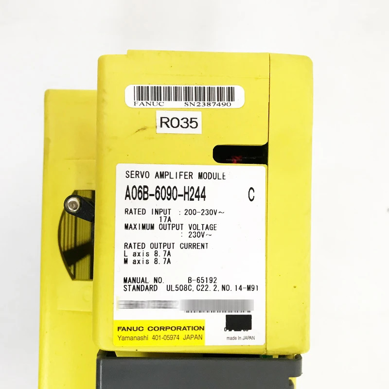 A06B-6090-H244 새 Fanuc 서보 장치 CNC 제어 리퍼 완료 A06B6090H244