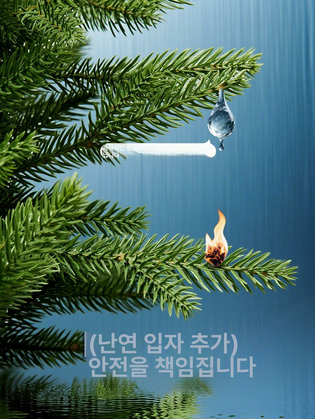 무장식 야외크리스마스트리 야외트리 성탄절 솔잎 인테리어 트리나무 눈꽃 풍성한 - 상세 이미지 4