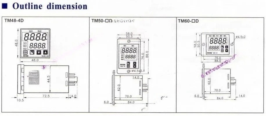 TM604D 또는 TM604D24V 오리지널 마이크로컴퓨터 디지털 지연 타이머