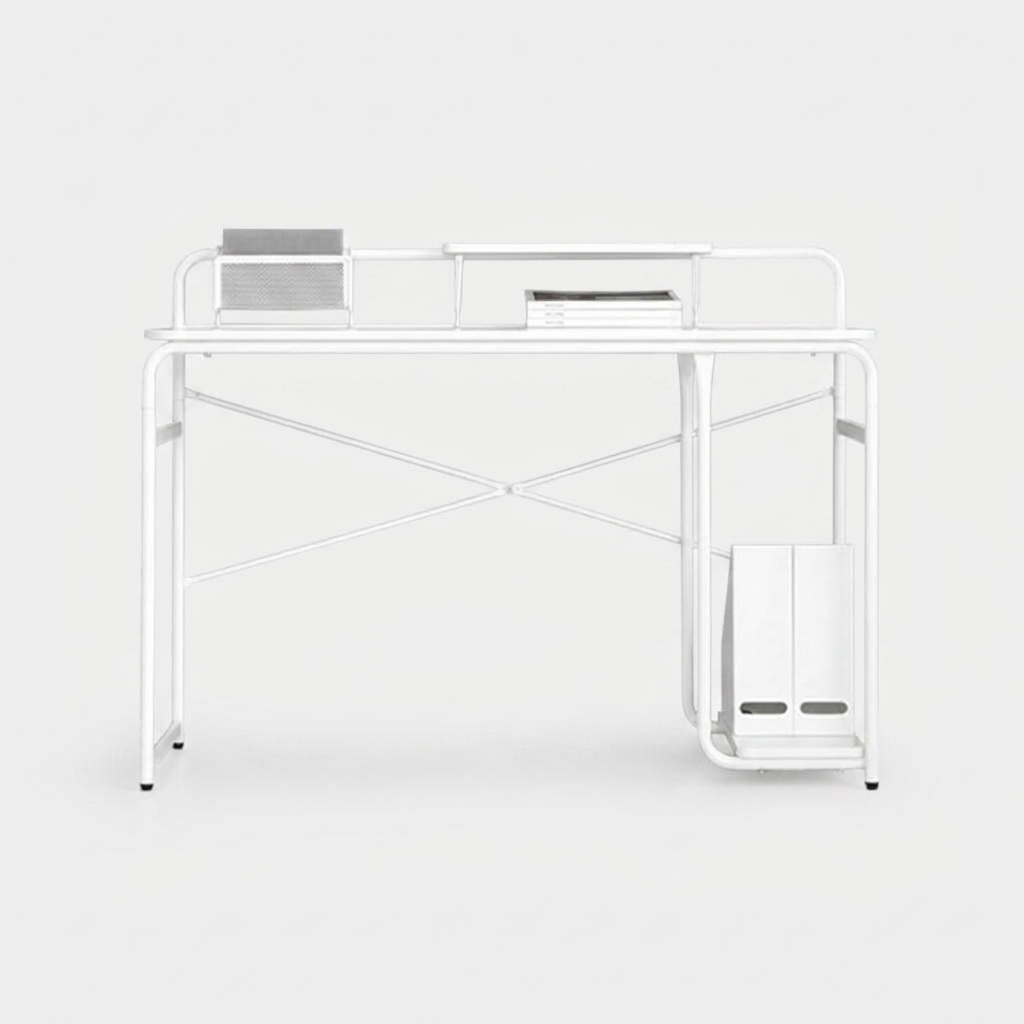 OLLSON E형 책상 1200mmx477mmx895mm, 올화이트 2775.7953 - 상세 이미지 5