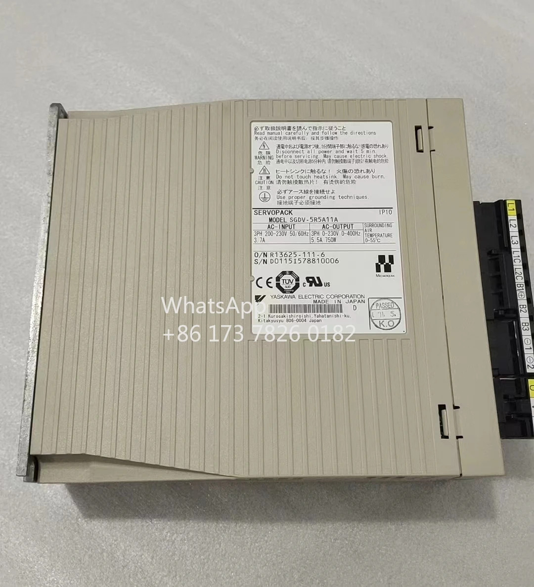 SGDV-5R5A11A 리퍼 서보 드라이브 750W 기능 OK
