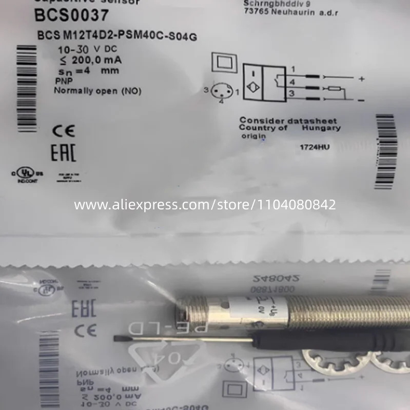 신형 스위치 BCS0037 BCS M12T4D2-PSM40C-S04G 2 개