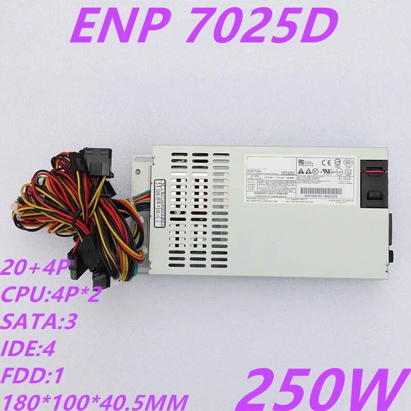 Enhance오리지널 PSU 전원공급장치 ENP-7025D ENP 7025D 1U 250W 신