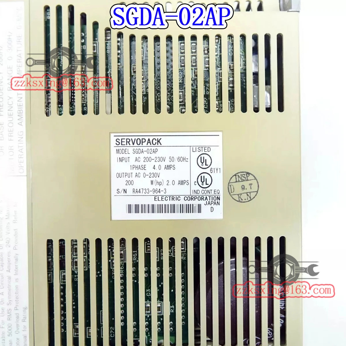 SGDA-02AP 오리지널 AC 서보 드라이버 신