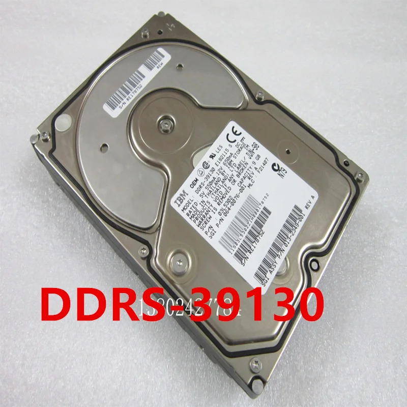 DDRS-39130 오리지널 하드 IBM 9.1GB 80 핀 SCSI 3.5 인치 5400RPM 2MB 서버 HDD 거신