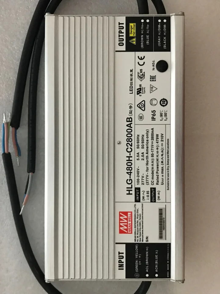 Mingwei 스위칭 전원공급장치 HLG-480H-C1400AB C1750AB C2100AB C2800AB C3500AB