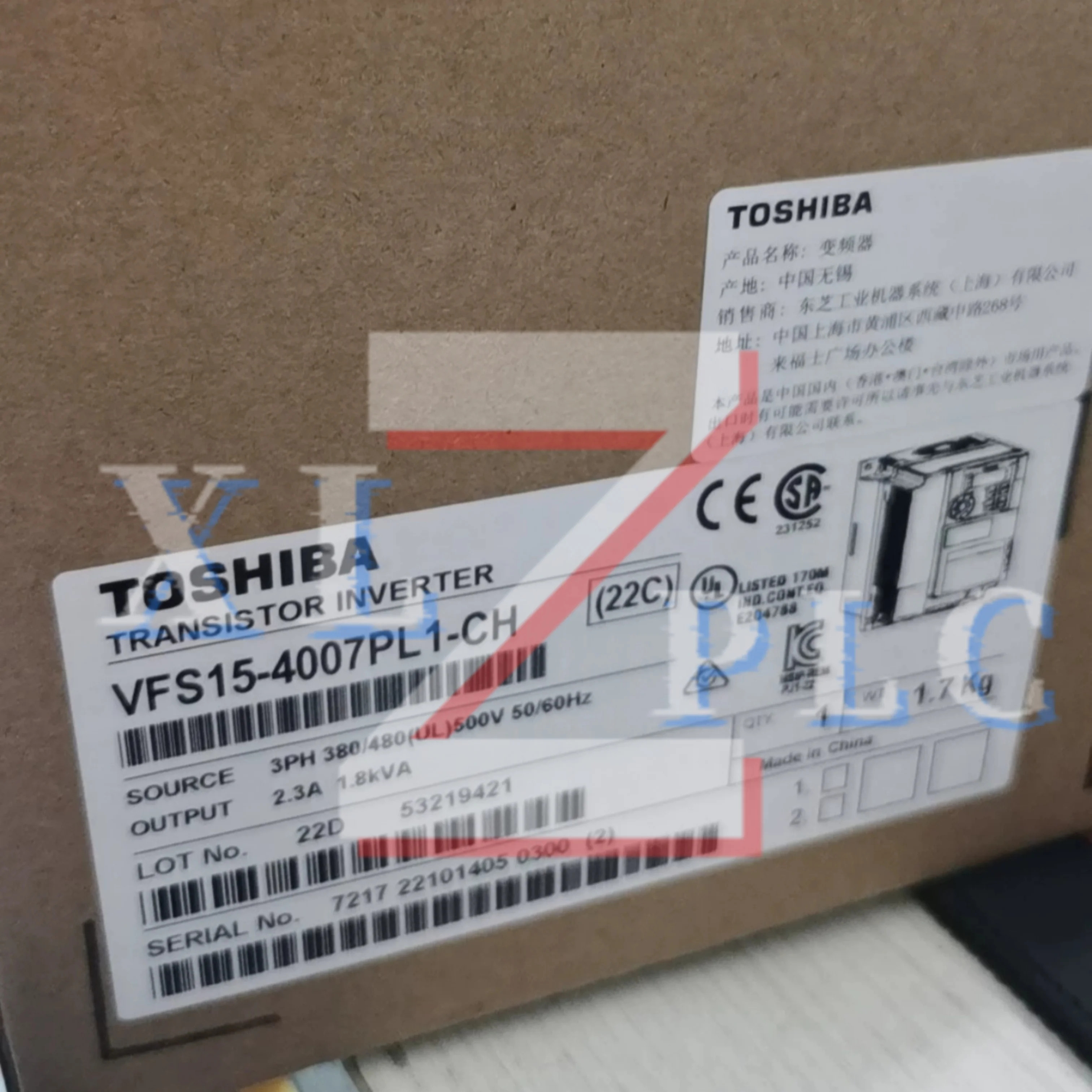 주파수 변환기 VFS15-4007PL1-CH VFS15-4015PL1-CH 신규
