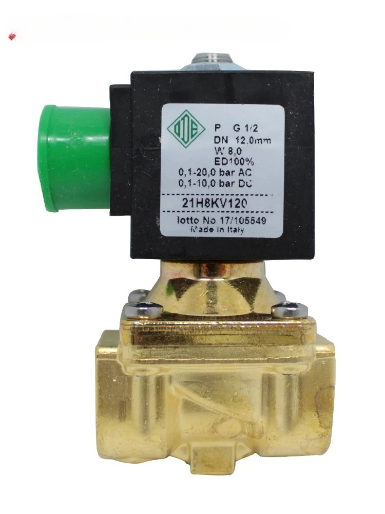 전자기 밸브 에어 압축기 황동 와이어 버클 2개 정상 21H8KV120 4분 24V 220V