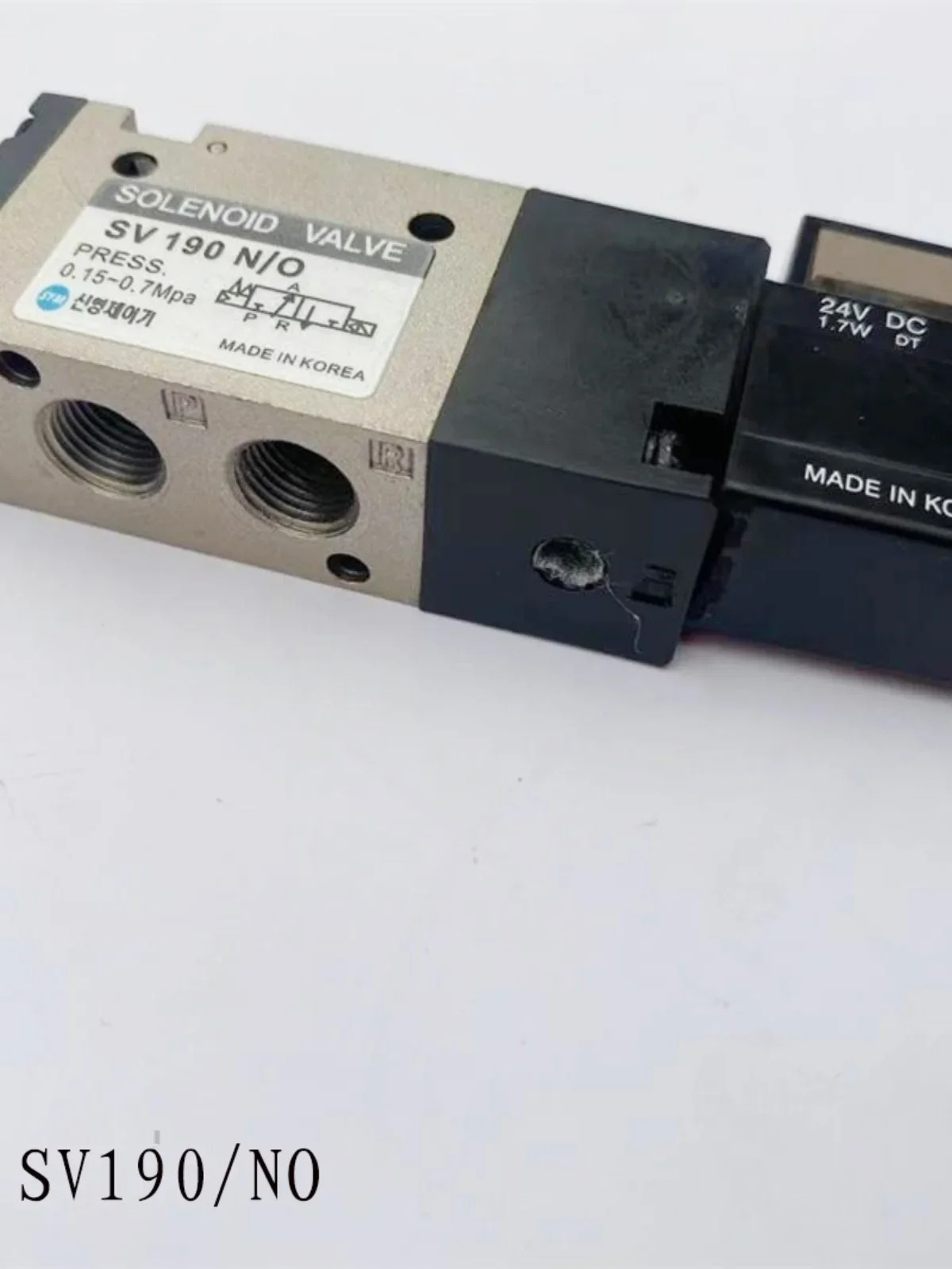 VALVE 솔레노이드 밸브 SV190 N/O SV190N/C