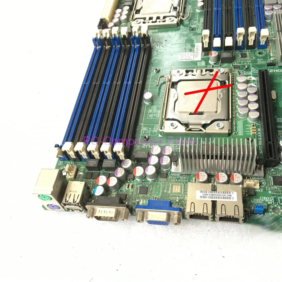 Supermicro ServerBoard Xeon 프로세서 5600/5500 시리즈 SATA2 PCI-E 2.0 DDR3 듀얼 포트 기가비트 이더넷X8DTH-i