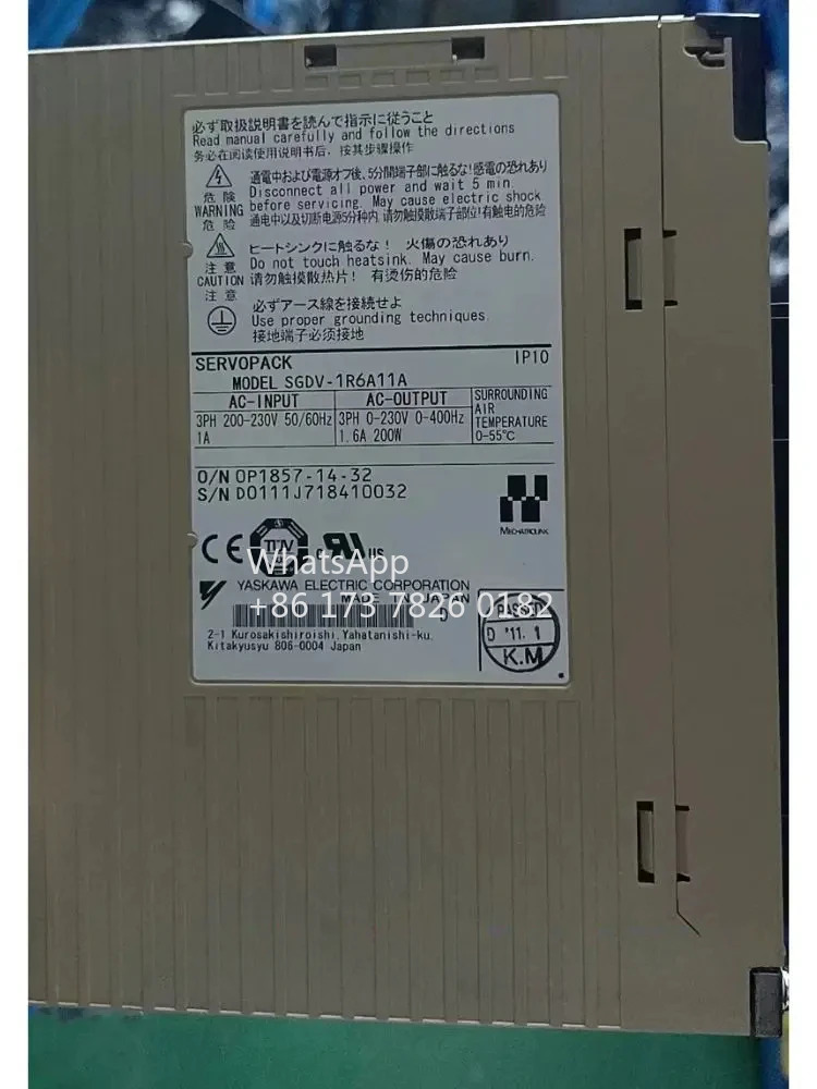 SGDV-1R6A11A 리퍼 서보 드라이브 200W 기능 OK
