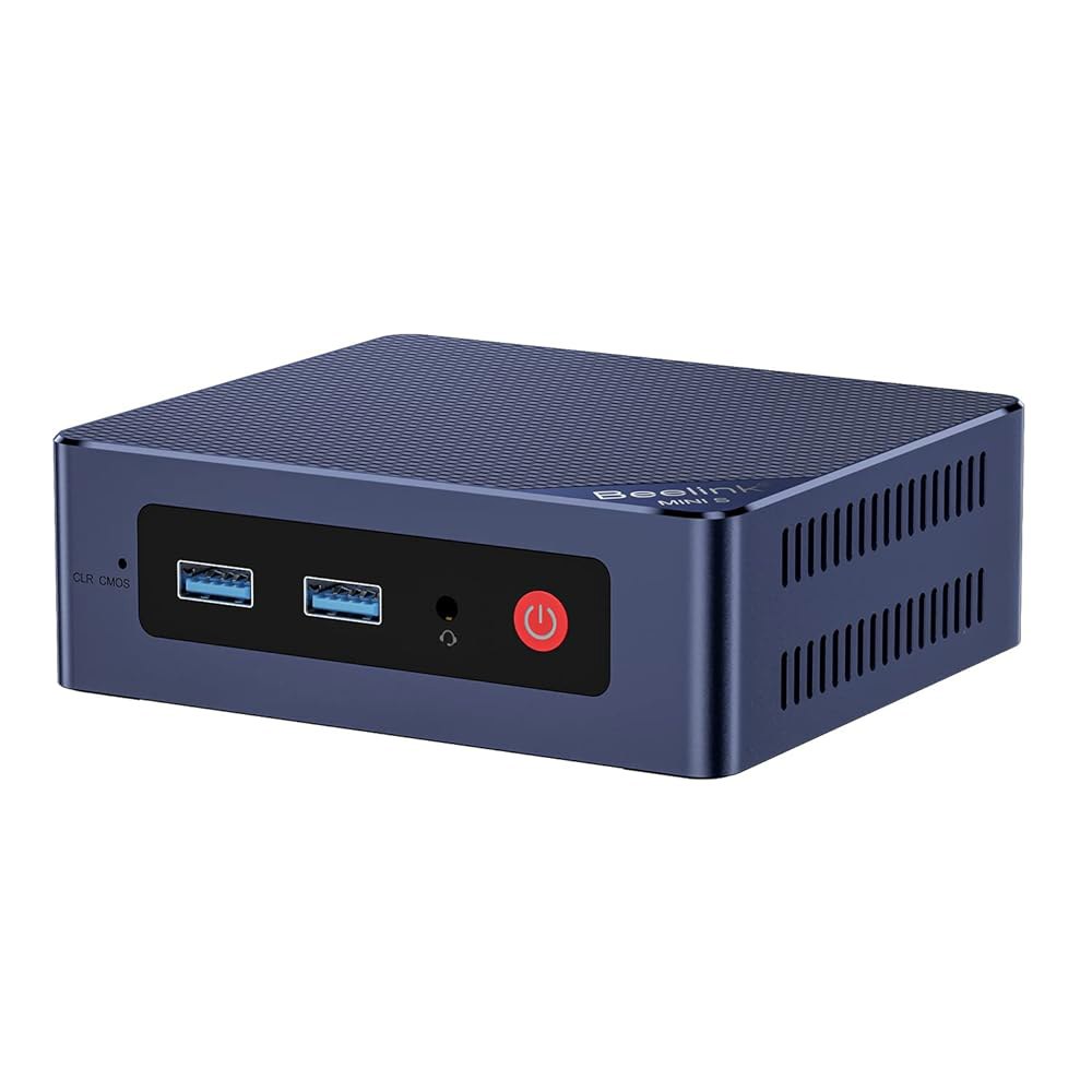 Beelink MINI S12 미니 PC, 12세대 2.5G 8GB 4.2, RAM 3.4GHz), 디스플레이, USB SSD, 듀얼 인텔 컴퓨터 DDR4 N95 LAN, UHD - 상품 이미지