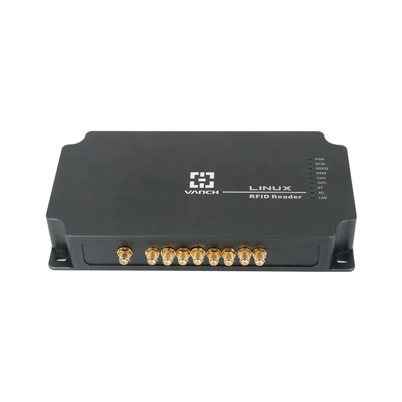 리눅스 8 안테나 포트 UHF RFID 리더 RS232 RJ45 TCP/IP 통신