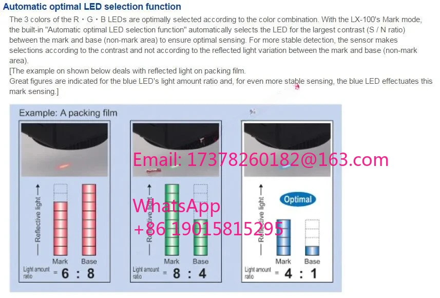 LX101PZ RGB 컬러 플매트 카펫 러그커넥터 디지털 마크 센서 PNP M12 4핀 QD 새 원본