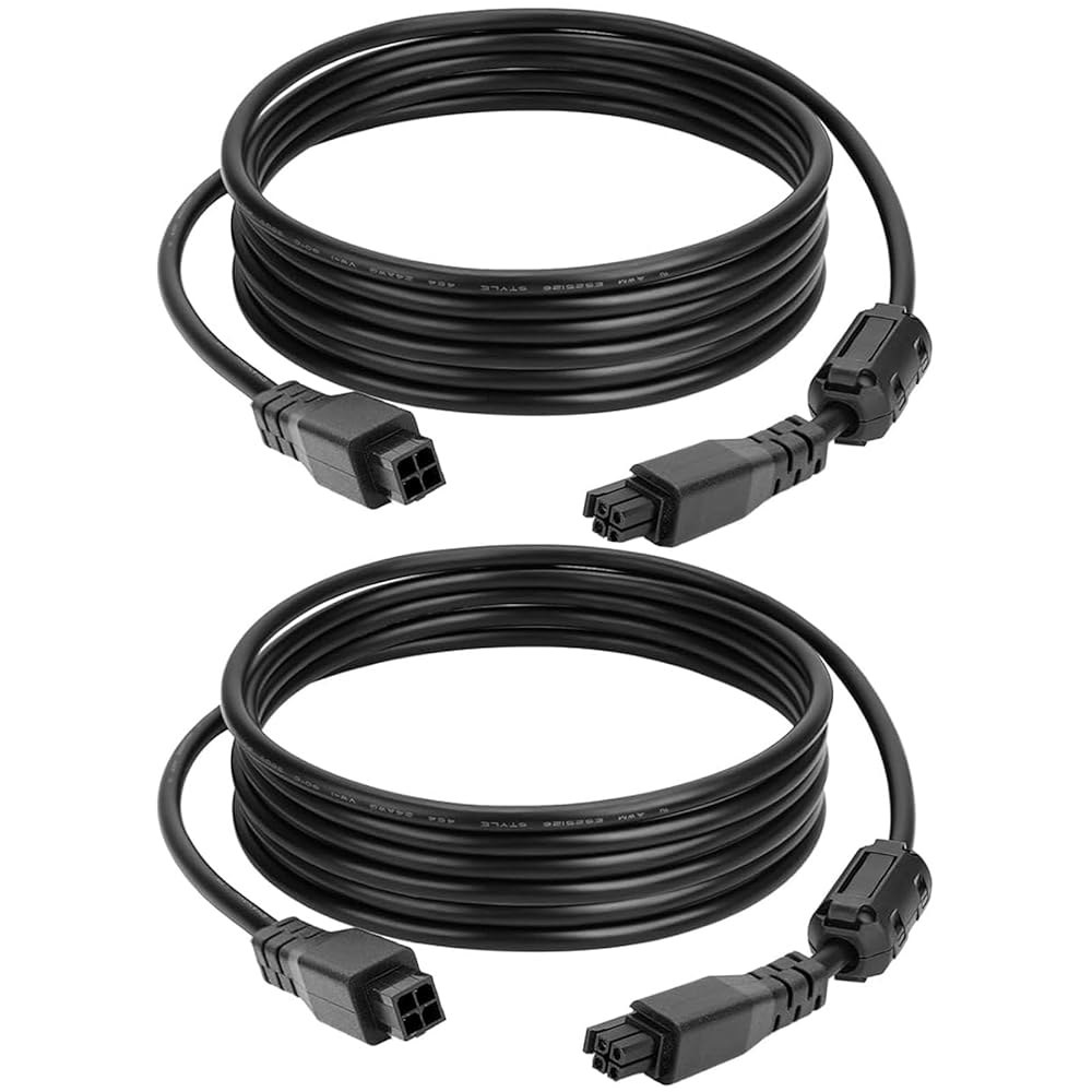 YIBEICO Bambu Lab AMS-Lite A1 A1MINI 링이 4핀 프린터용 마그네틱 2개) 있는 AMS 케이블 2m 2개(마그네틱 3D 200cm(79.75인치) 연장 - 상품 이미지
