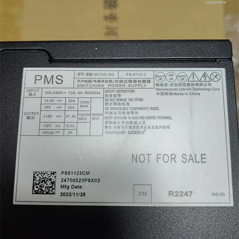 LITEON 4090 1050W 전원공급장치 PS-5112-3새 원본 PSU