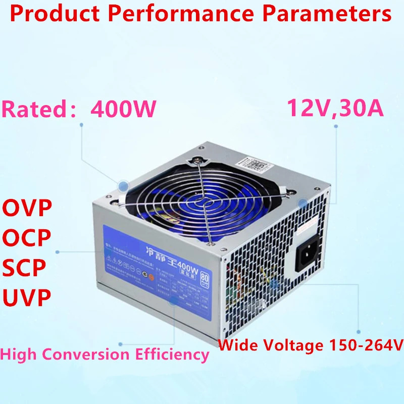HuntkeyPSU Calm King Blue Diamond Edition X1060 80PLUS EU 전원공급장치 400W HK500-32PP