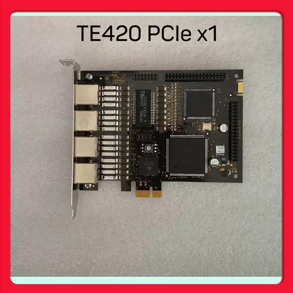 Asterisk Digium 음성 카드 TE420 PCIe x1