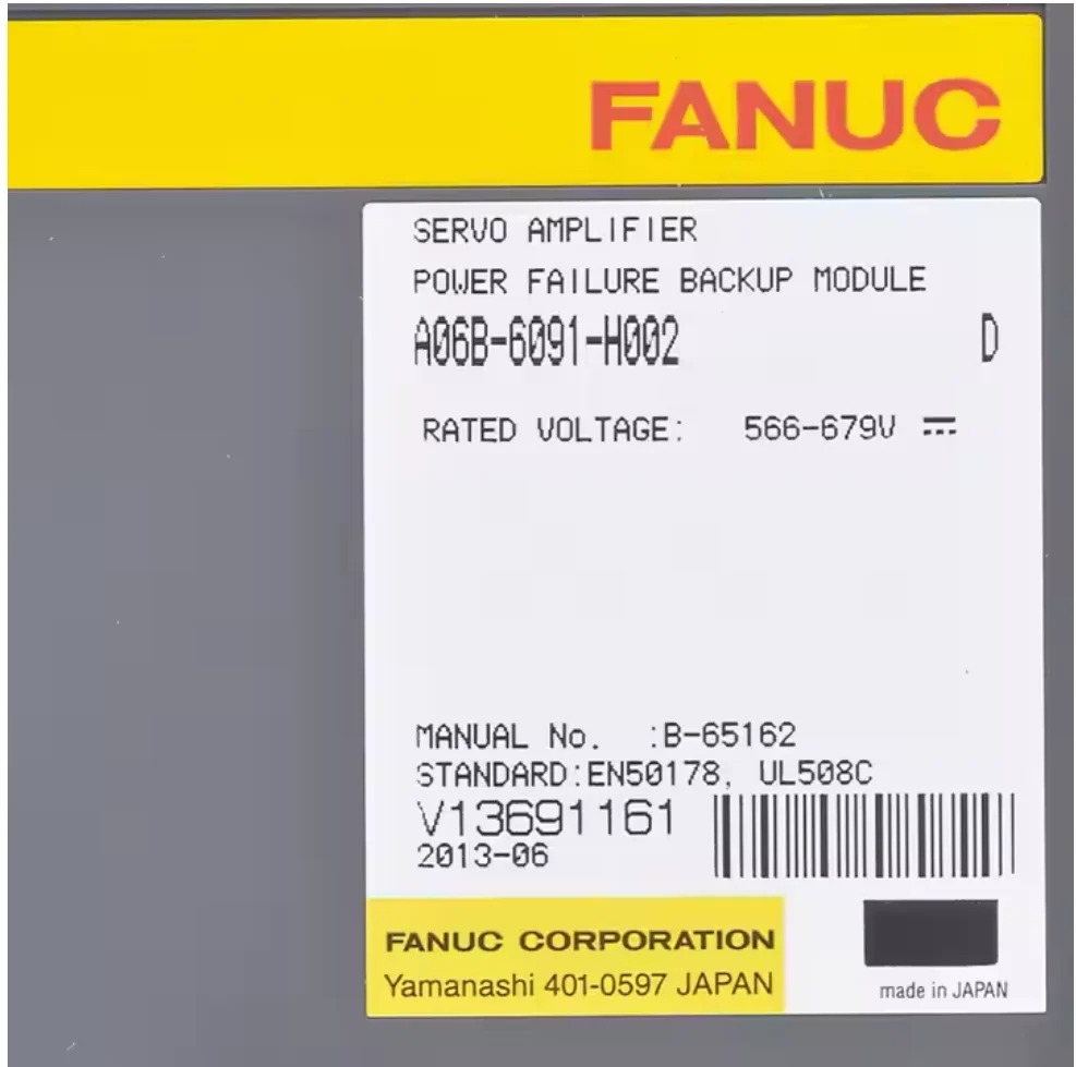 A06B-6091-H002 Fanuc 전원공급장치 모듈 A06B6091H002 신