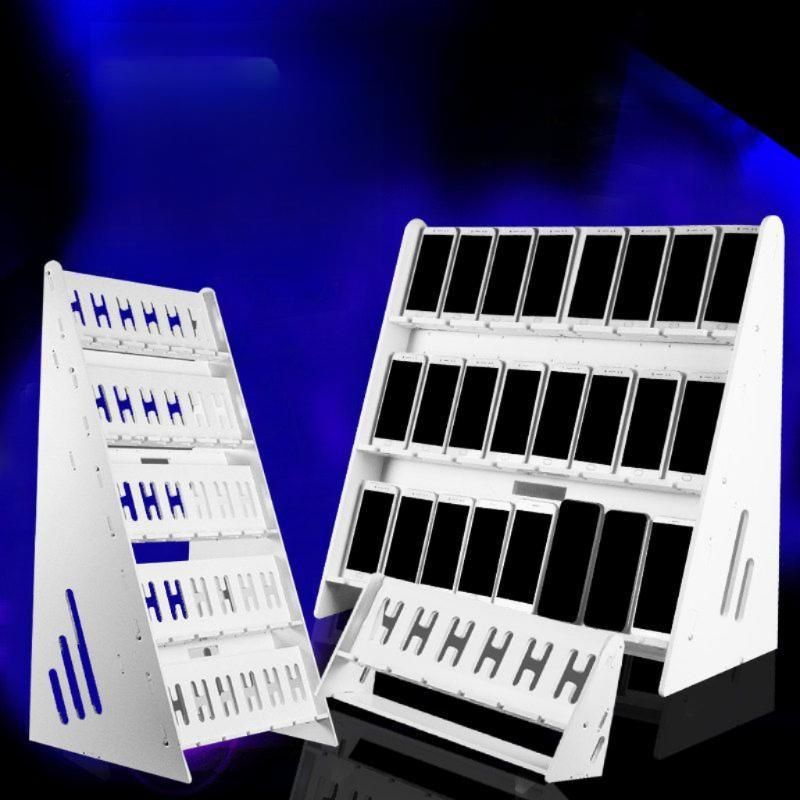 이동용 휴대폰거치대 편리한 다용도 홀더 스탠드 흡착식 조절 수납형 받침대 집게형 - 상품 이미지