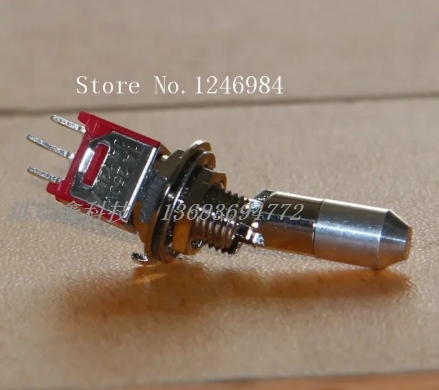 SA 대만 델리 웨이 TS-4-LK 연동 두 트렌치 M6.35 삼각대 싱글 오류 방지 래치 넥 소형 토글 스위치 Q2 -- 20 개/lo
