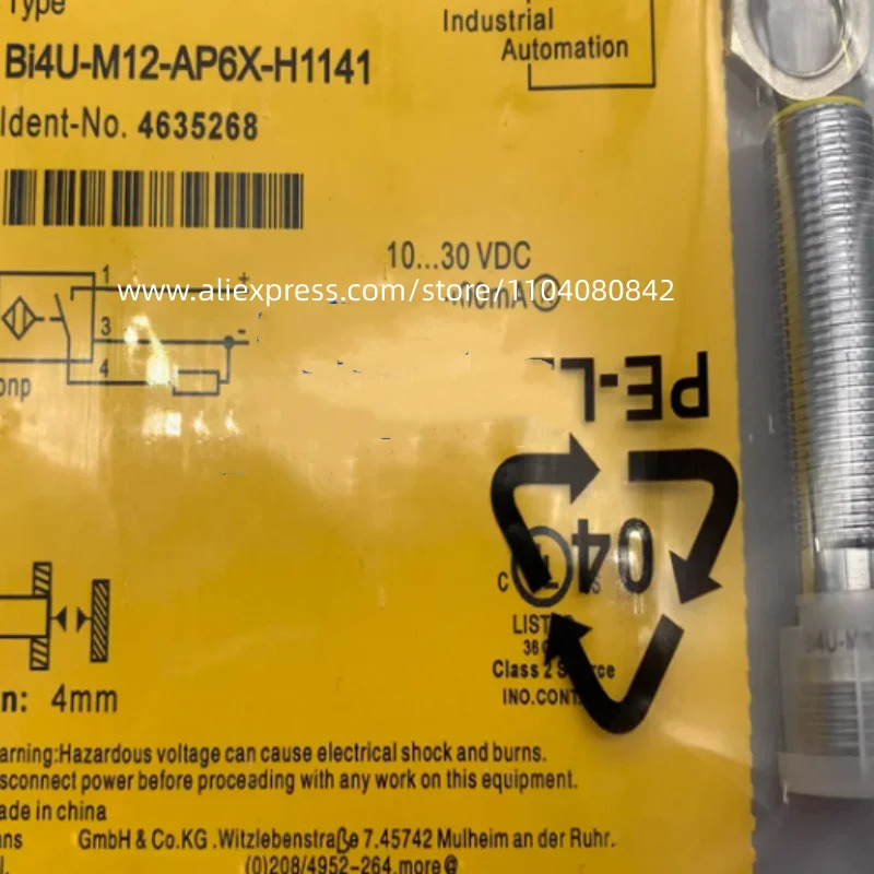 신형 스위치 BI4U-M12-RP6X-H1141 BI4U-M12-RN6X-H1141 BI4U-M12-AN6X-H1141 BI4U-M12-AP6X-H1141 3 개