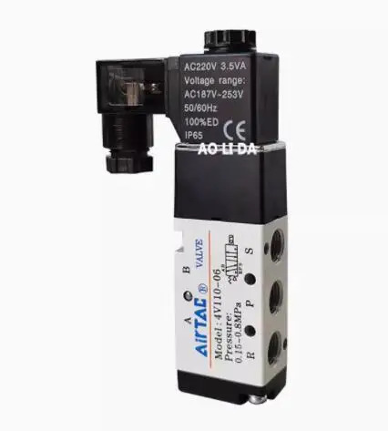 Airtac 솔레노이드 밸브 4V110-06 AC220V AC24V DC24V 4V110-M5