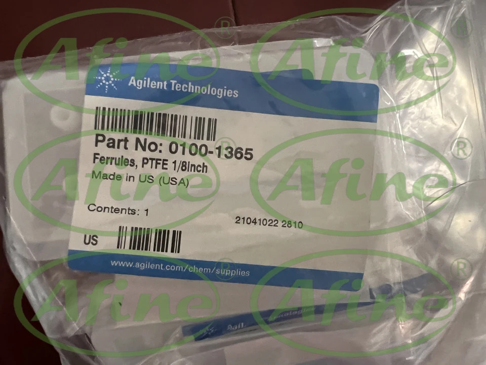AFINE Agilent 터미널 전기 공학 0100-1365 페룰 1/8 인치 PTFE