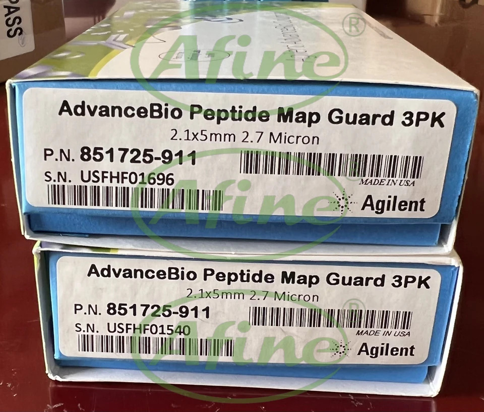 AFINE Agilent 851725-911 AdvanceBio 펩타이드 매핑 가드 2.1x5mm 2.7 m 3/pk